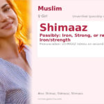 Shimaaz Name Meaning and Details