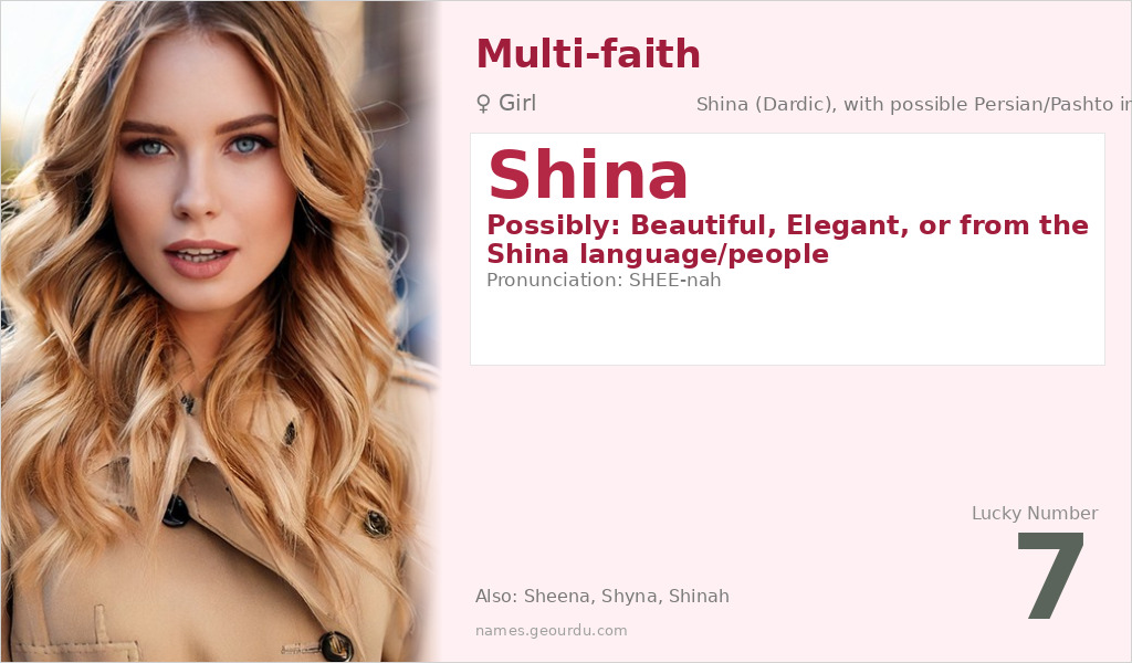 Shina Name Meaning and Details