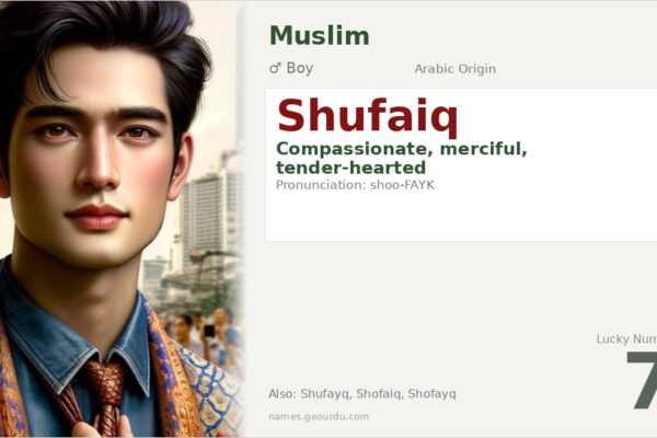 Shufaiq Name Meaning — Arabic Origin, Boy’s Name & Details (2025)