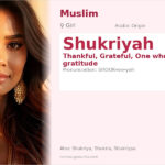 Shukriyah Name Meaning and Details