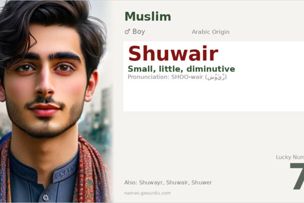Shuwair Name Meaning — Arabic Origin, Boy Name & Details (2025)