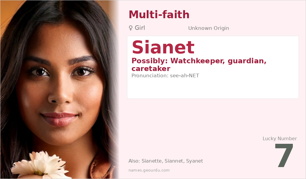 Sianet Name Meaning and Details