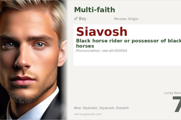 Siavosh Name Meaning — Persian Origin, Mythology & Details (2025)