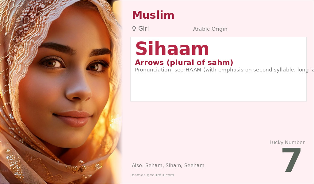 Sihaam Name Meaning and Details