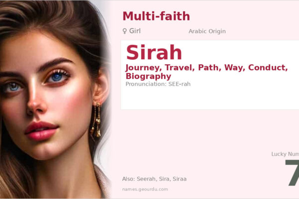 Sirah Name Meaning — Arabic Origin, Girl Name & Biography (2025)