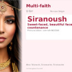 Siranoush Name Meaning and Details