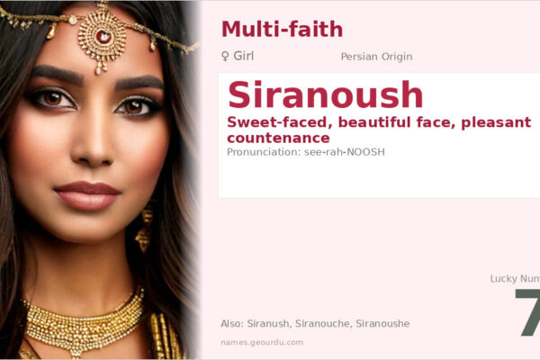 Siranoush Name Meaning — Persian Origin, Girl Name & Details (2025)