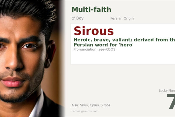 Sirous Name Meaning — Persian Origin, Heroic Significance & Details