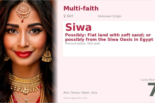 Siwa Name Meaning — Origin, Gender & Details (2025)