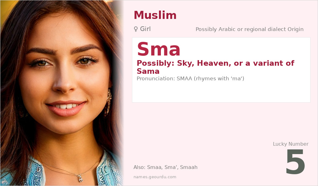 Sma Name Meaning and Details