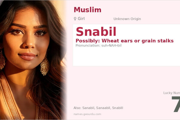 Snabil Name Meaning — Origin, Gender & Details (2025)