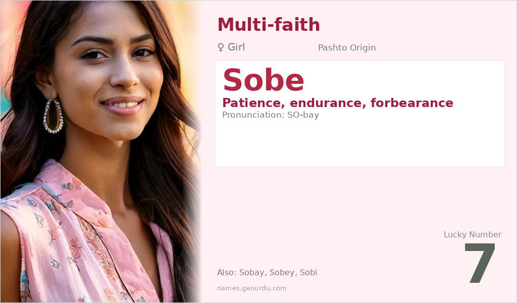 Sobe Name Meaning and Details