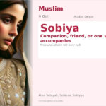 Sobiya Name Meaning and Details