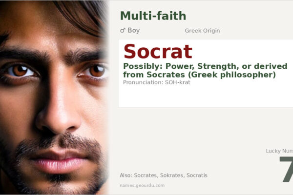Socrat Name Meaning — Origin, Gender & Details (2025)
