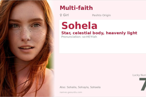 Sohela Name Meaning — Pashto Origin, Girl’s Name & Cultural Significance (2025)