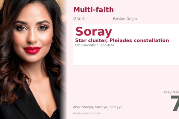 Soray Name Meaning — Persian Origin, Girl Name & Celestial Significance (2025)