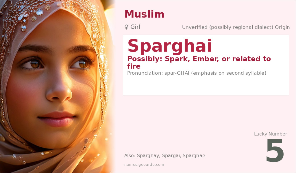 Sparghai Name Meaning and Details