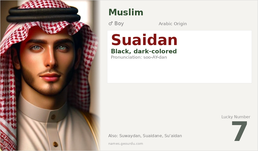 Suaidan Name Meaning and Details