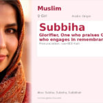 Subbiha Name Meaning and Details