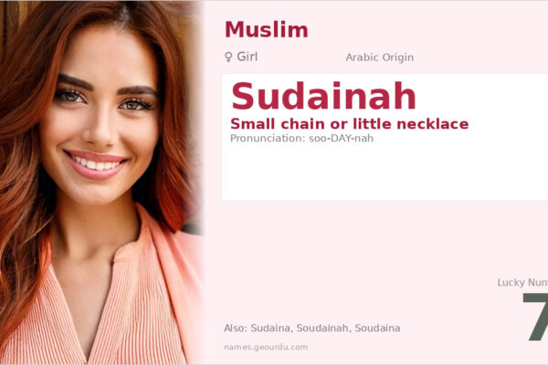 Sudainah Name Meaning — Arabic Origin, Girl Name & Details (2025)