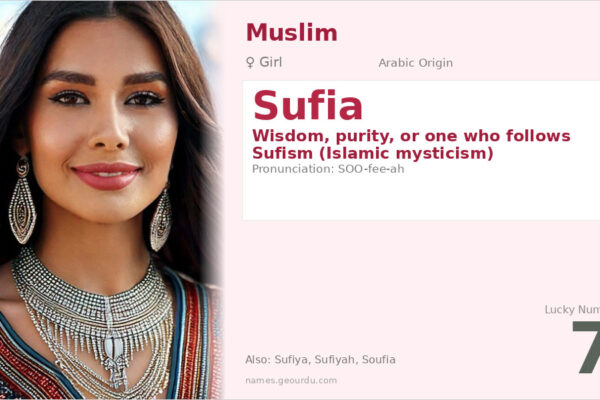 Sufia Name Meaning — Arabic Origin, Girl Name & Spiritual Significance (2025)