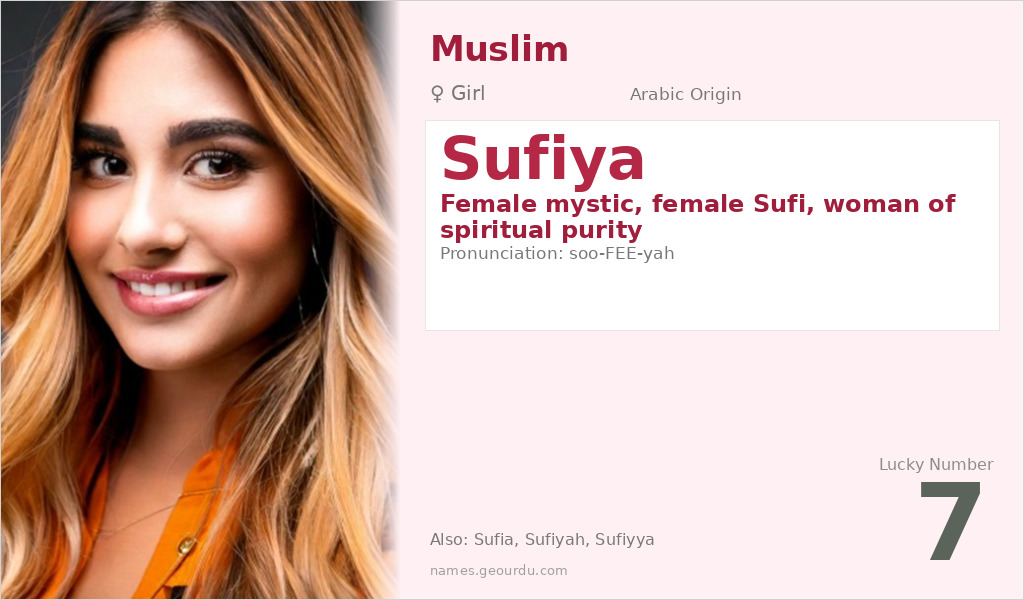 Sufiya Name Meaning and Details