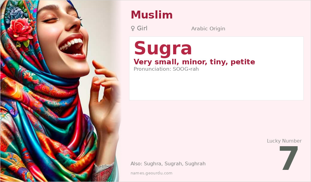 Sugra Name Meaning and Details