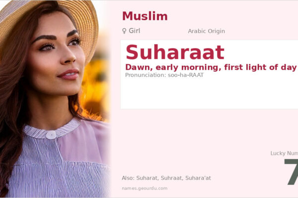 Suharaat Name Meaning — Arabic Origin, Girl Name & Details (2025)