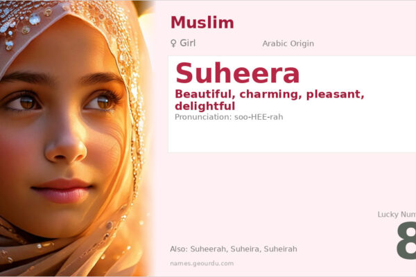 Suheera Name Meaning — Arabic Origin, Girl Name & Details (2025)
