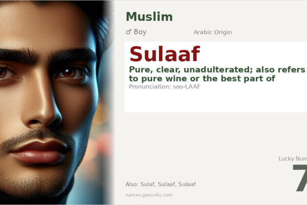 Sulaaf Name Meaning — Arabic Origin, Boy’s Name & Details (2025)
