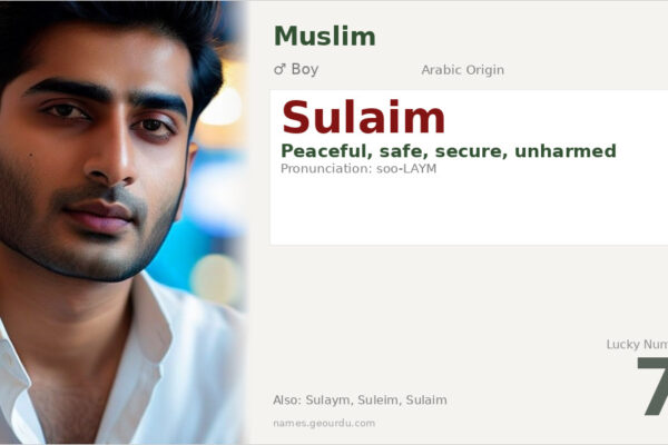 Sulaim Name Meaning — Arabic Origin, Boy Name & Details (2025)