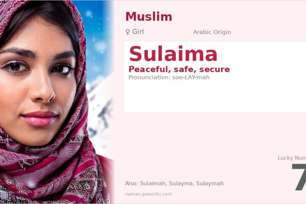 Sulaima Name Meaning — Arabic Origin, Girl Name & Details (2025)