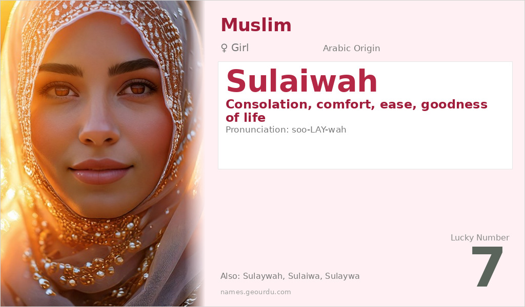 Sulaiwah Name Meaning and Details