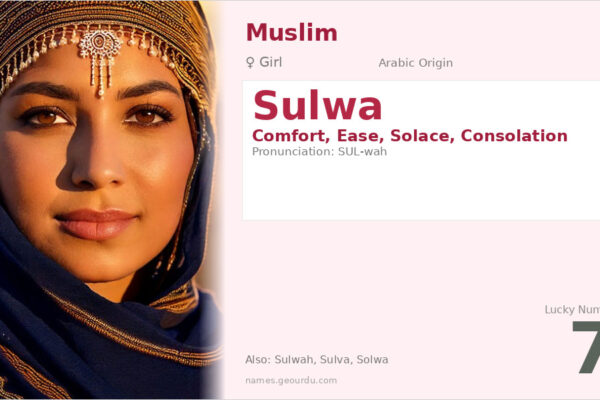 Sulwa Name Meaning — Arabic Origin, Girl Name & Details (2025)