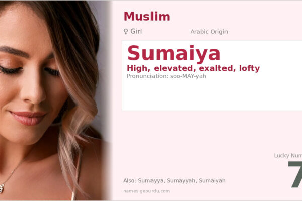Sumaiya Name Meaning — Arabic Origin, Girl Name & Details (2025)