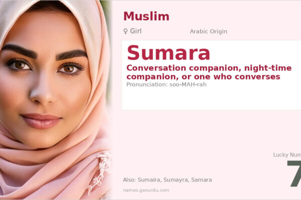 Sumara Name Meaning — Arabic Origin, Girl Name & Cultural Significance (2025)