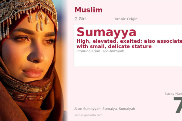 Sumayya Name Meaning — Arabic Origin, Girl Name & Islamic Significance (2025)