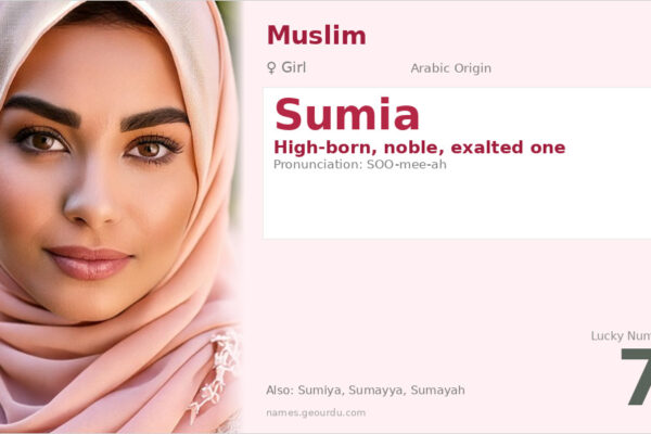 Sumia Name Meaning — Arabic Origin, Girl’s Name & Details (2025)