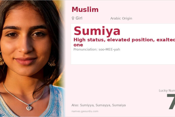 Sumiya Name Meaning — Arabic Origin, Girl Name & Details (2025)