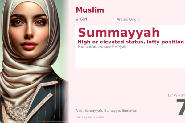 Summayyah Name Meaning — Arabic Origin, Girl Name & Historical Significance (2025)