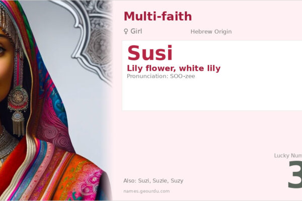 Susi Name Meaning — Hebrew Origin, Lily Flower & Details (2025)