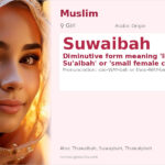 Suwaibah Name Meaning and Details