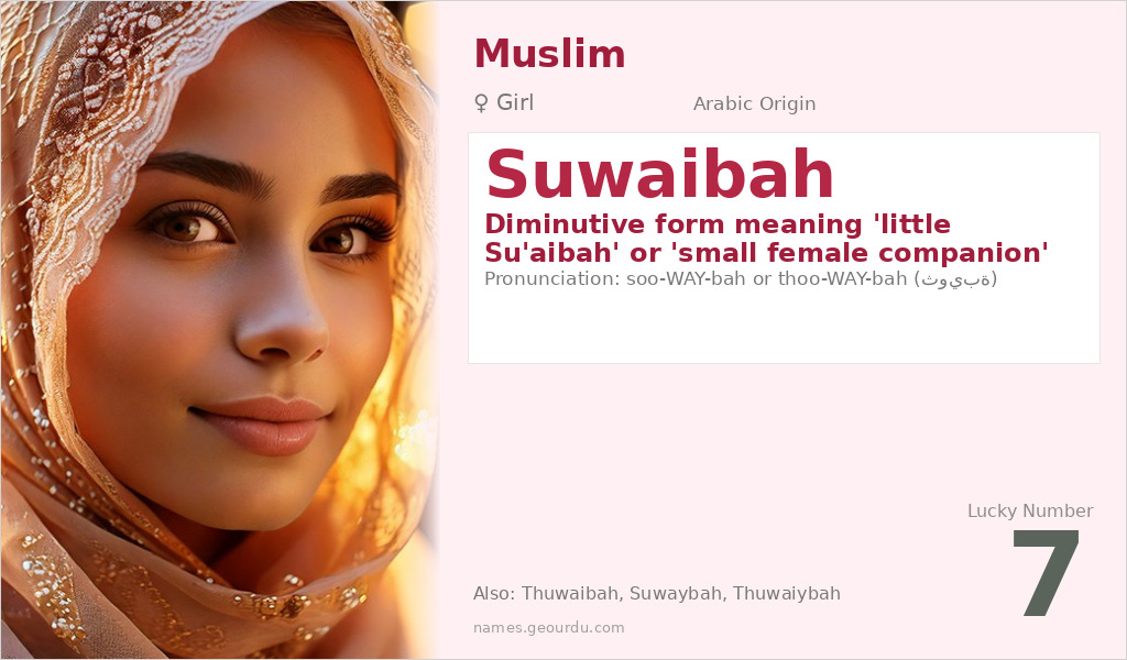 Suwaibah Name Meaning and Details