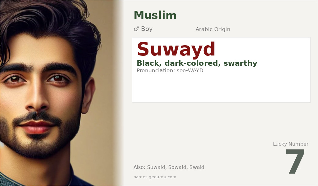 Suwayd Name Meaning and Details