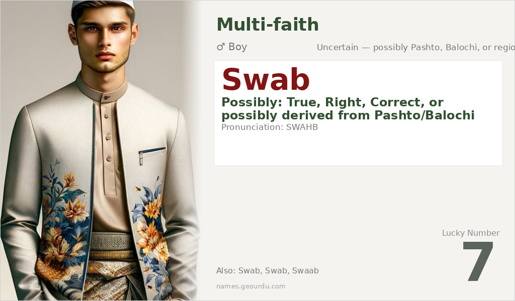 Swab Name Meaning and Details