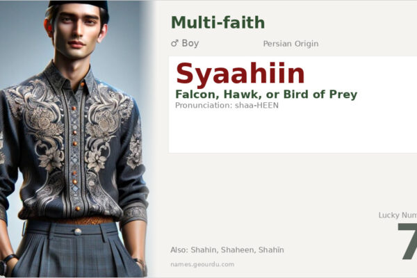 Syaahiin Name Meaning — Origin, Gender & Details (2025)