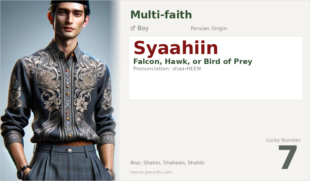 Syaahiin Name Meaning and Details