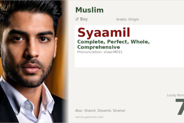 Syaamil Name Meaning — Arabic Origin, Boy & Details (2025)