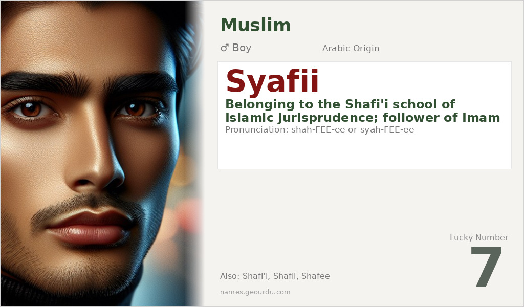 Syafii Name Meaning and Details
