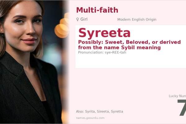 Syreeta Name Meaning — Origin, Gender & Details (2025)